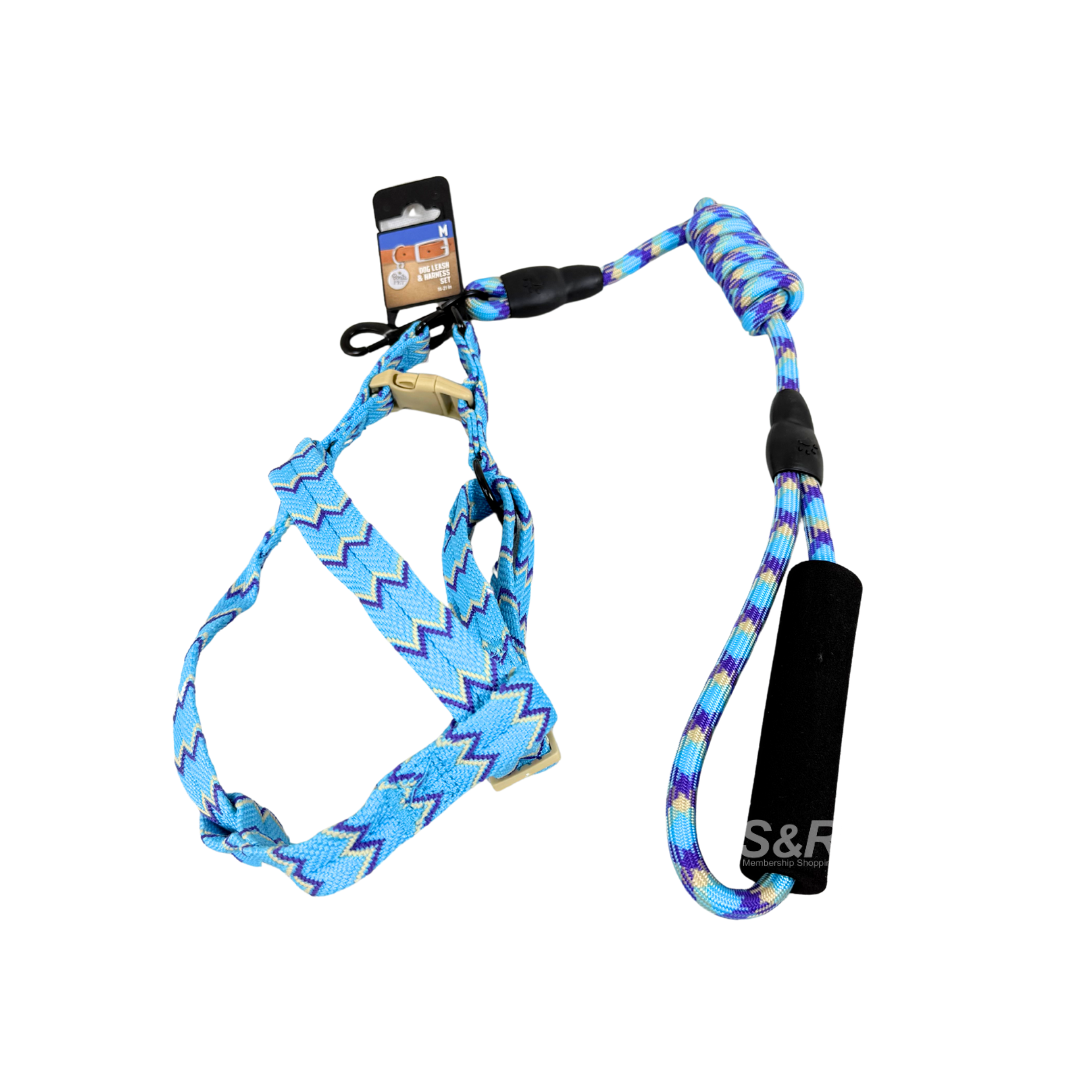 Bonita Pet Medium Dog Leash & Harness Set